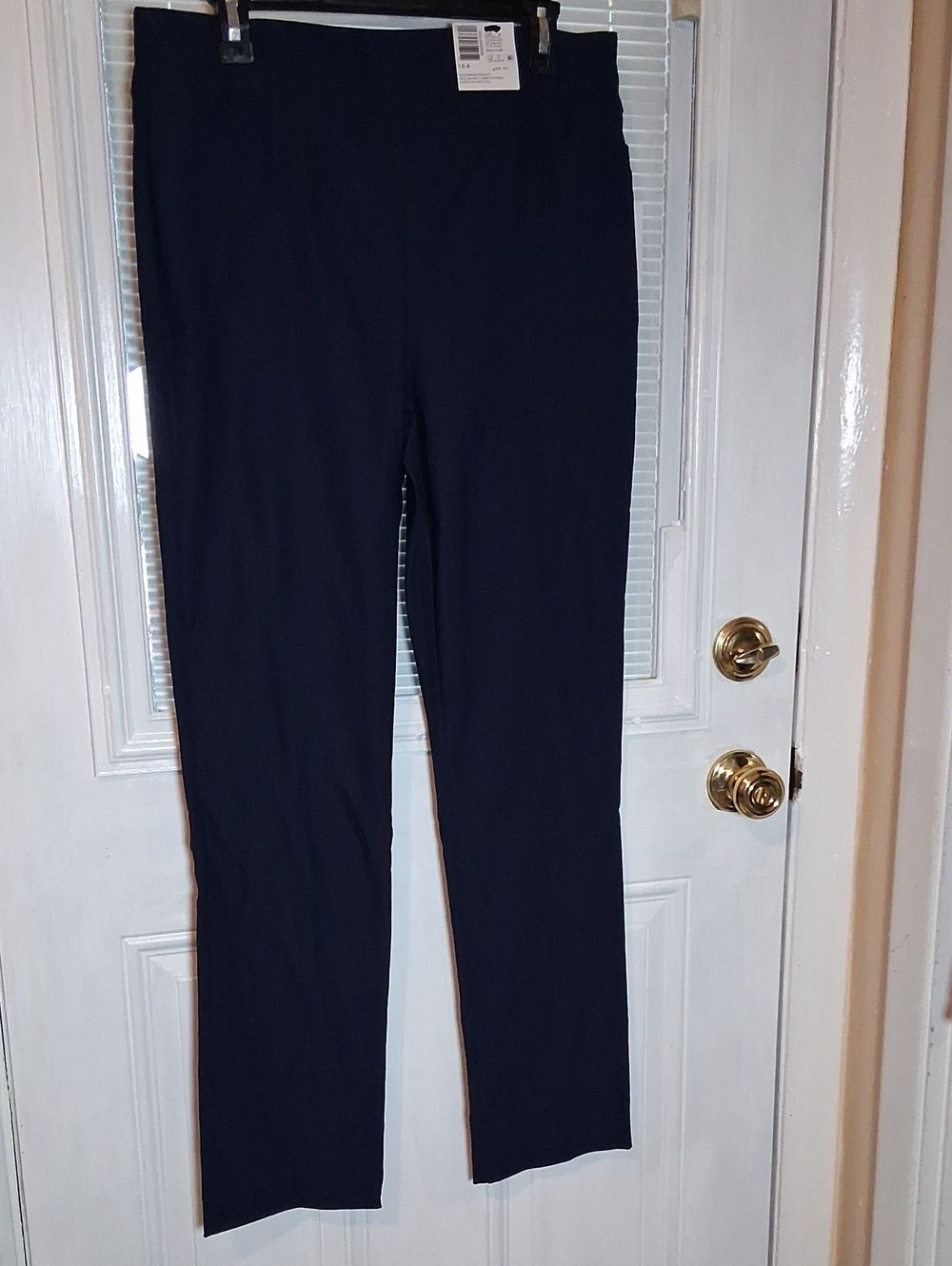 Kim Rogers Women’s Navy Straight-Leg Dress Pants